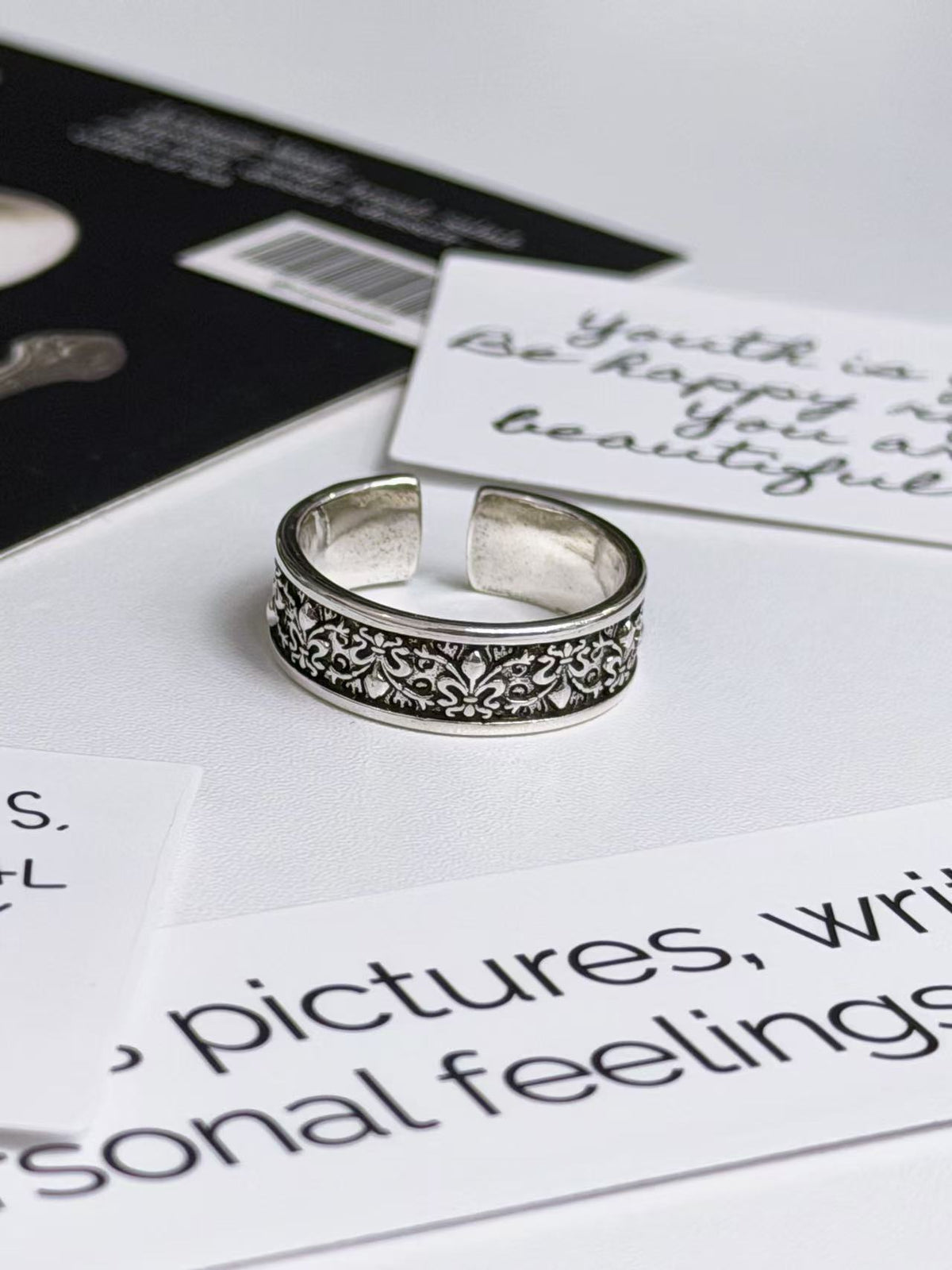 "OLD FAITH" FLEUR DE LIS RING