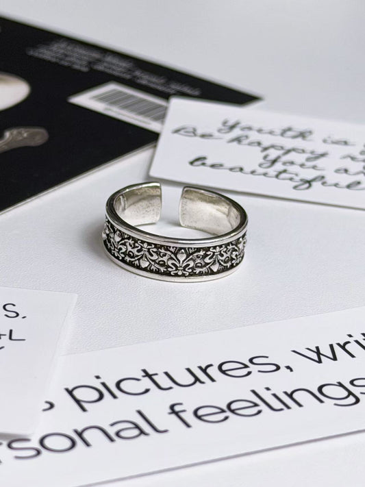 "OLD FAITH" FLEUR DE LIS RING