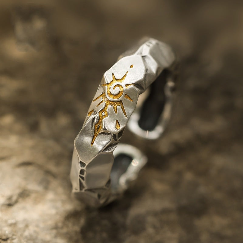 "WISHBONE" SUN RING