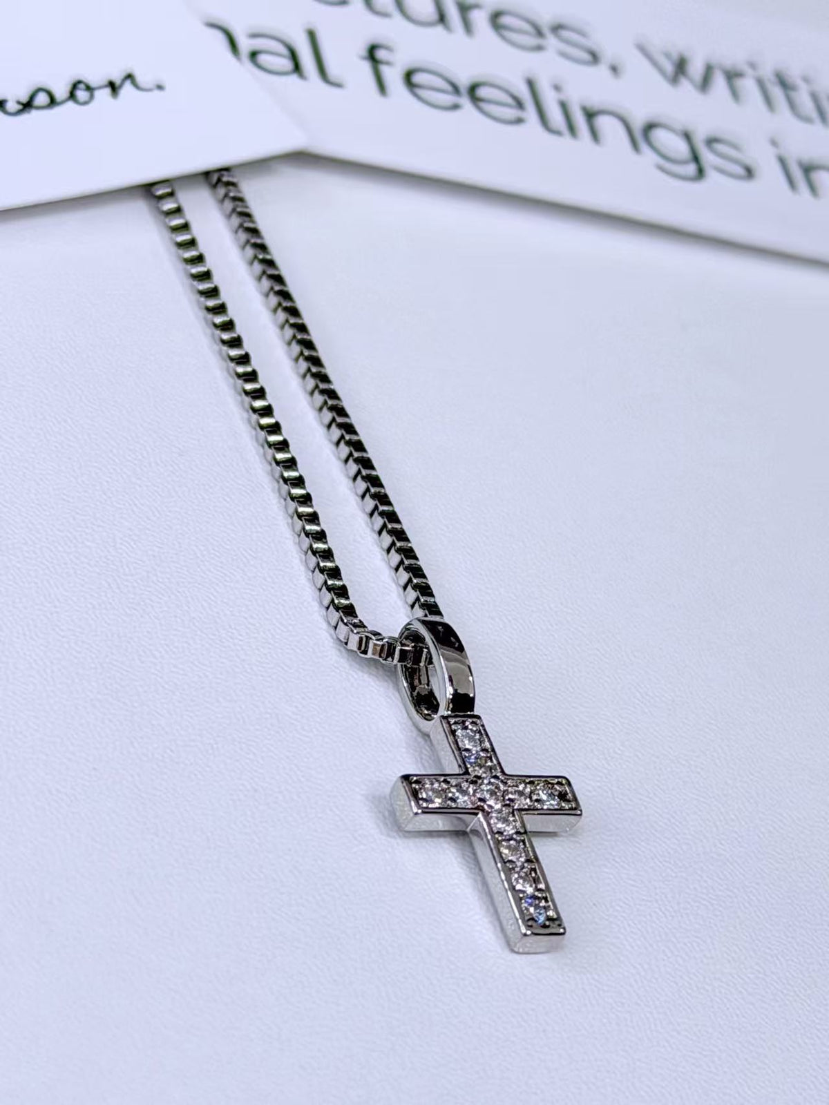 "CONFESSION" CROSS NECKLACE