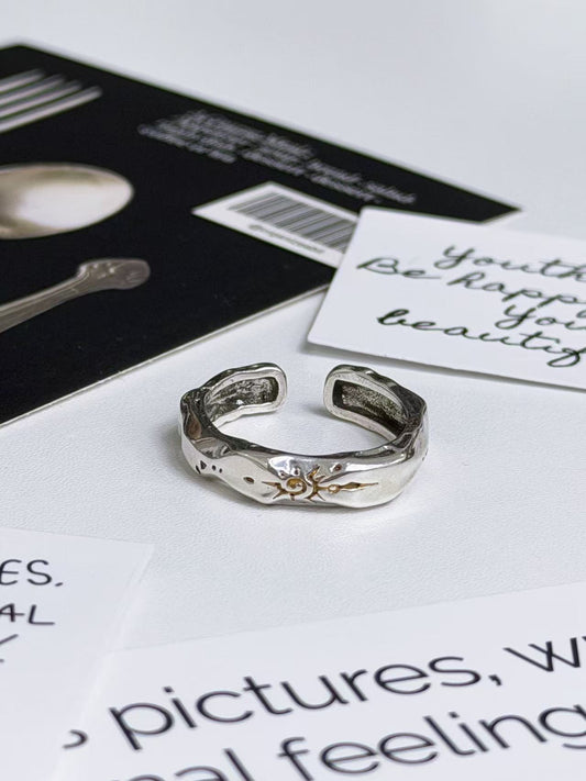 "WISHBONE" SUN RING