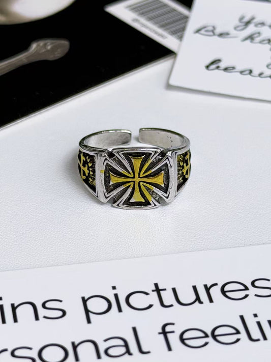 "IRON CROSS" SIGNET RING