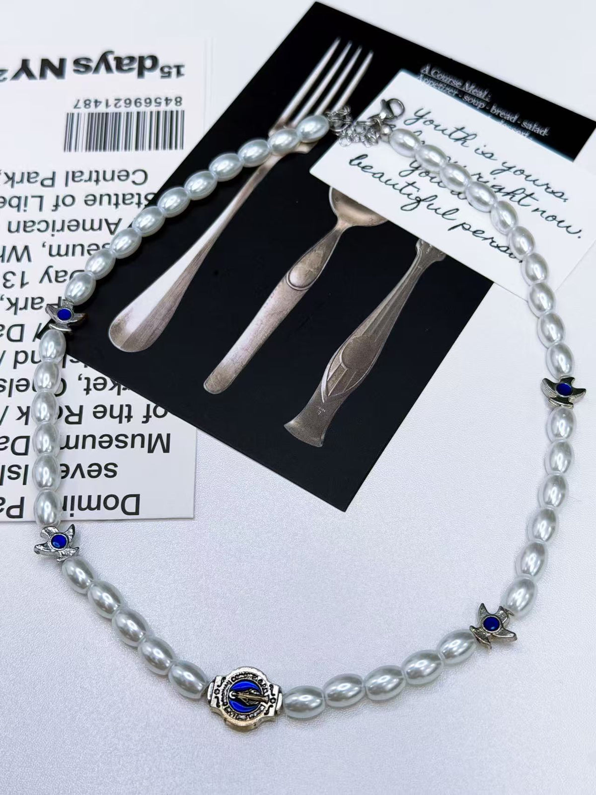 "SAINT & SINNER" PEARL NECKLACE