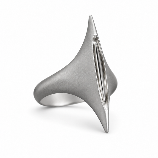 "CUTTING EDGE" SERPENT BLADE RING