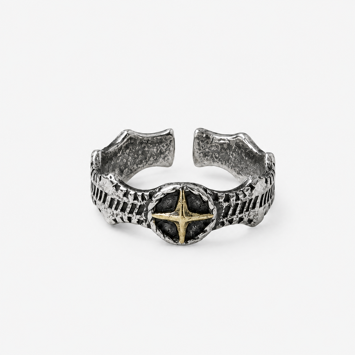 "NORTH STAR" CROSS RING