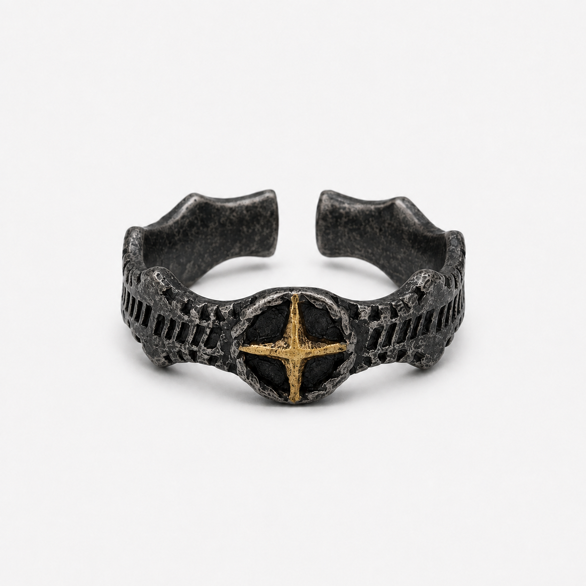 "NORTH STAR" CROSS RING