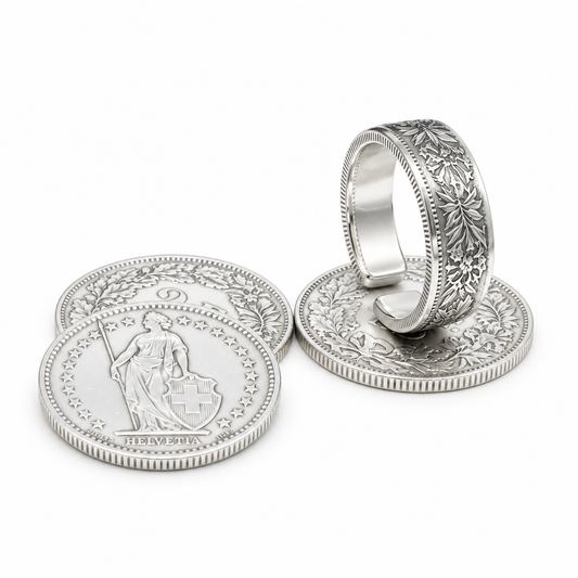 "FACE VALUE" COIN RING