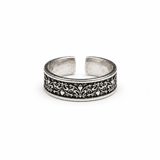 "OLD FAITH" FLEUR DE LIS RING