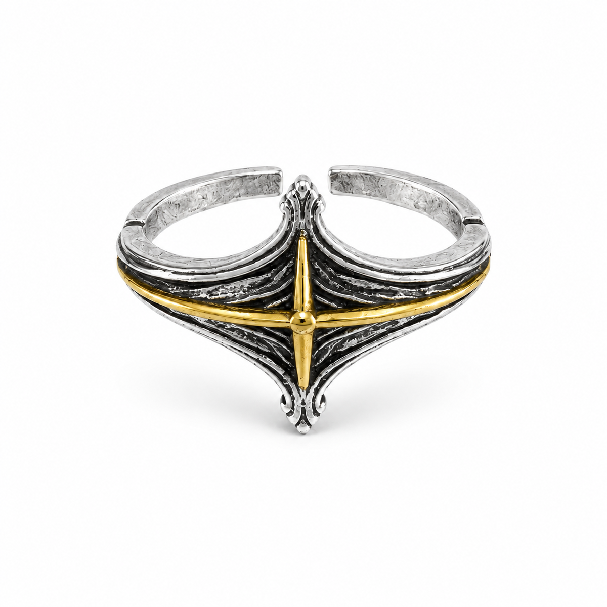 "SPIRE" GOTHIC CROSS RING