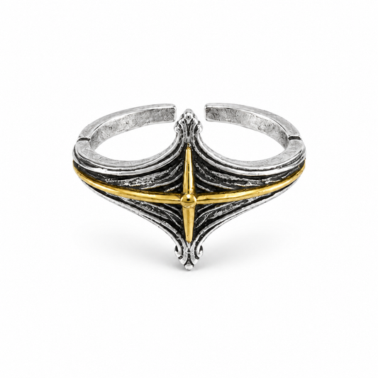 "SPIRE" GOTHIC CROSS RING