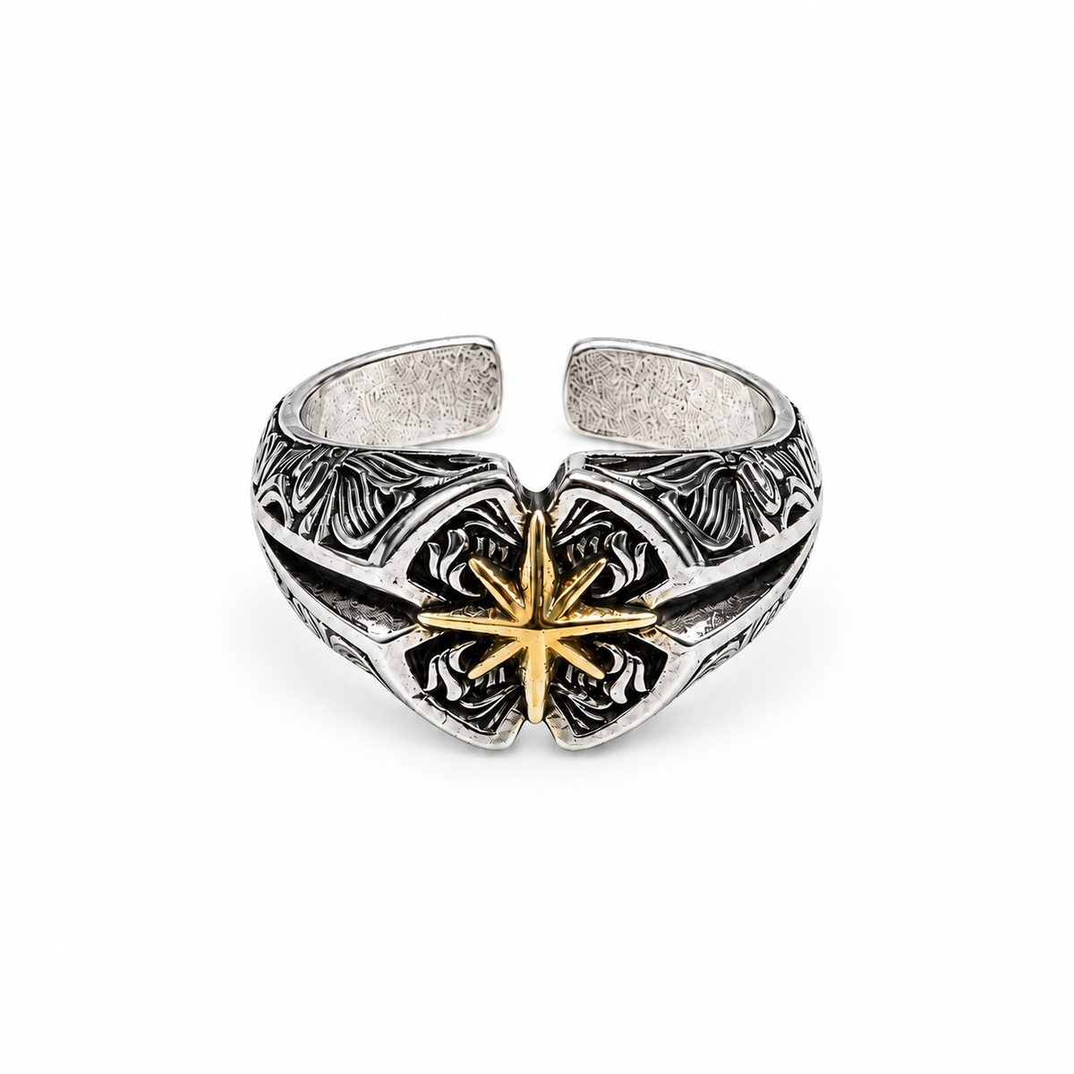 "COMPASS" STARBURST RING