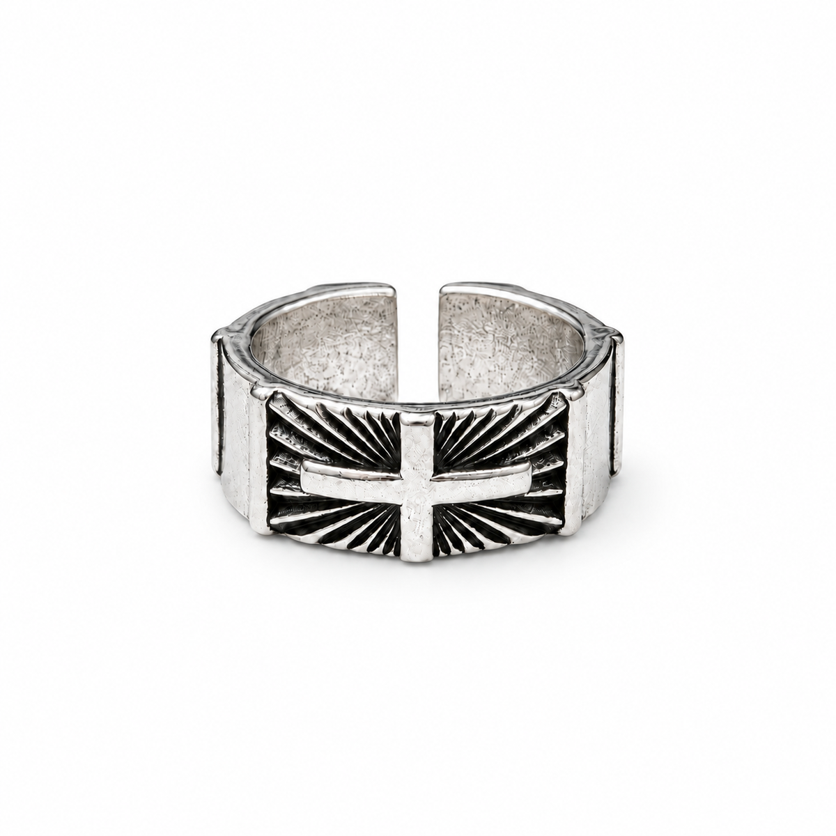"HALO" CROSS BAND RING
