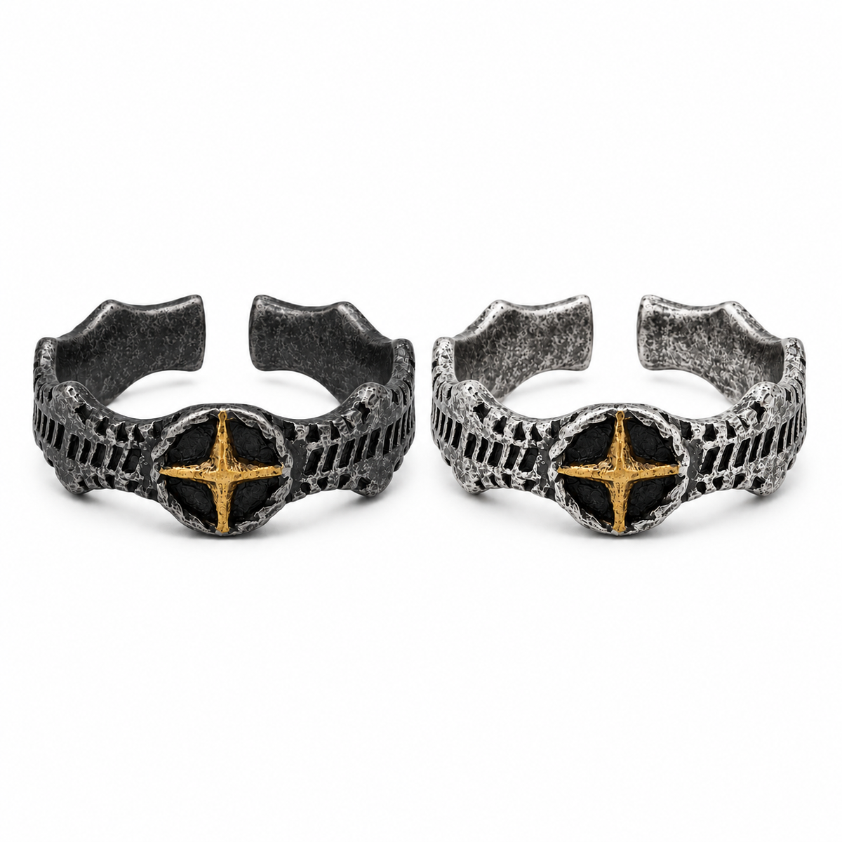 "NORTH STAR" CROSS RING