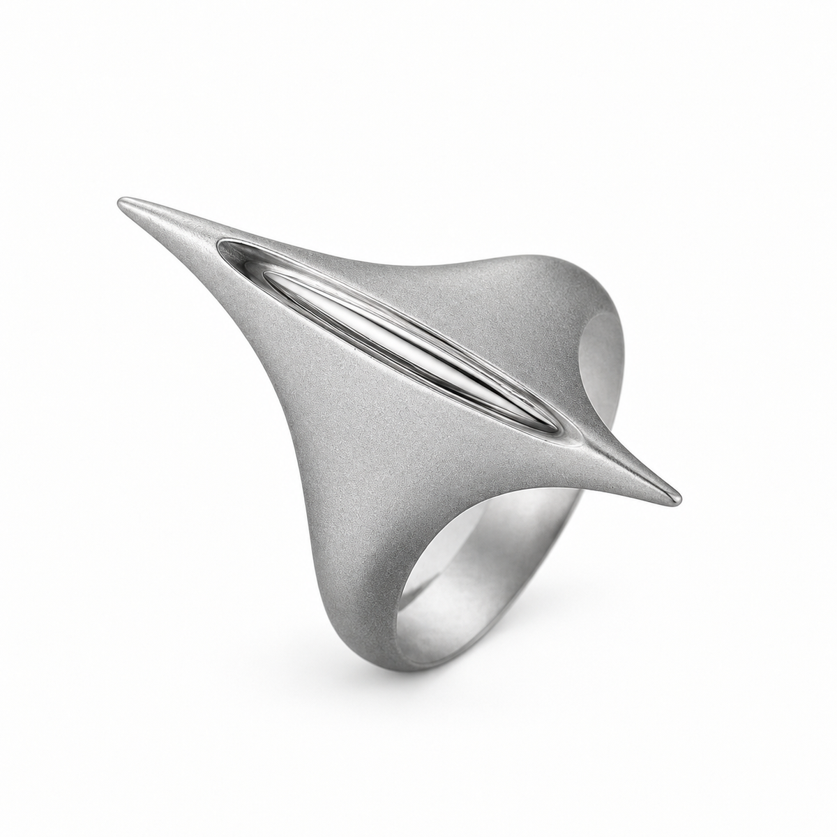 "CUTTING EDGE" SERPENT BLADE RING