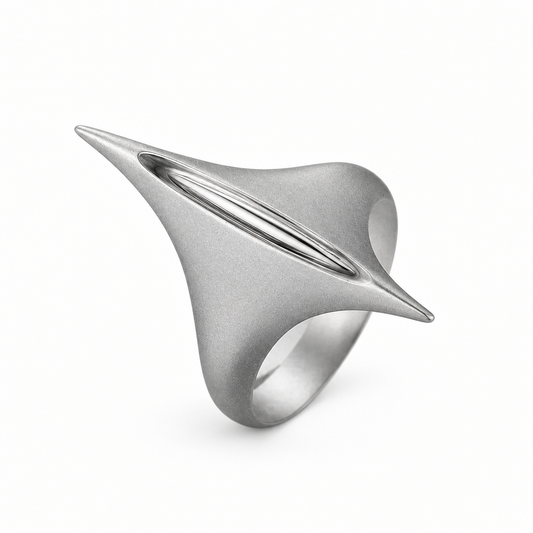 "CUTTING EDGE" SERPENT BLADE RING